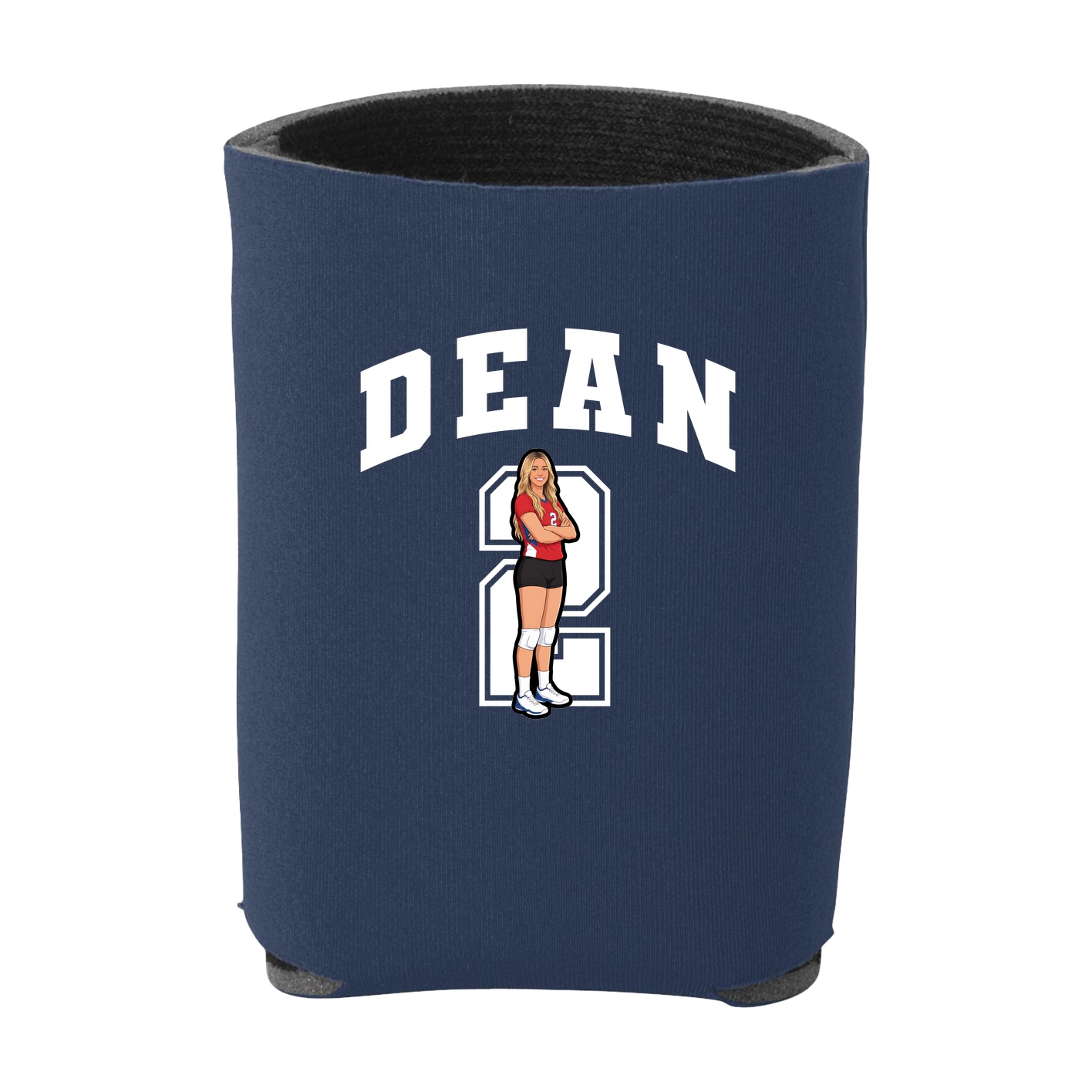 Can Holder — Number in Navy