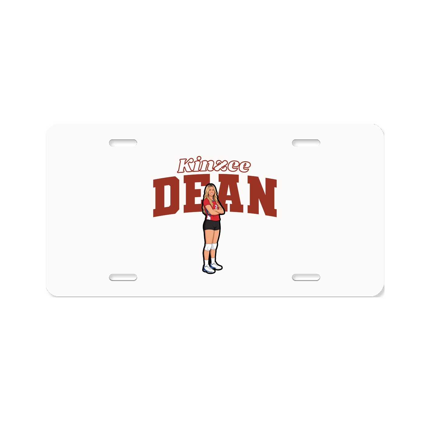 License Plate — Name Arch in Classic