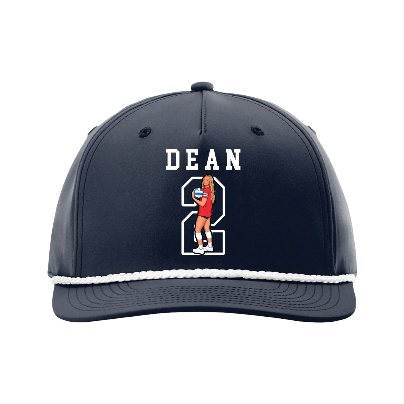 Five-Panel Classic Rope Cap — Shirsey in Navy