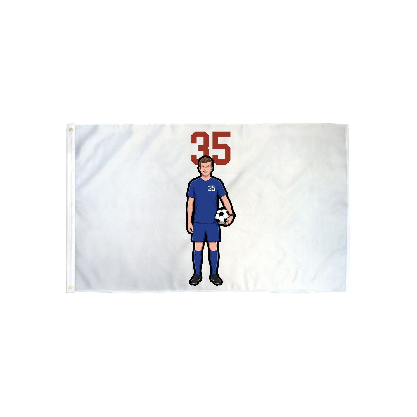 3x5 Flag — Number Top in Classic