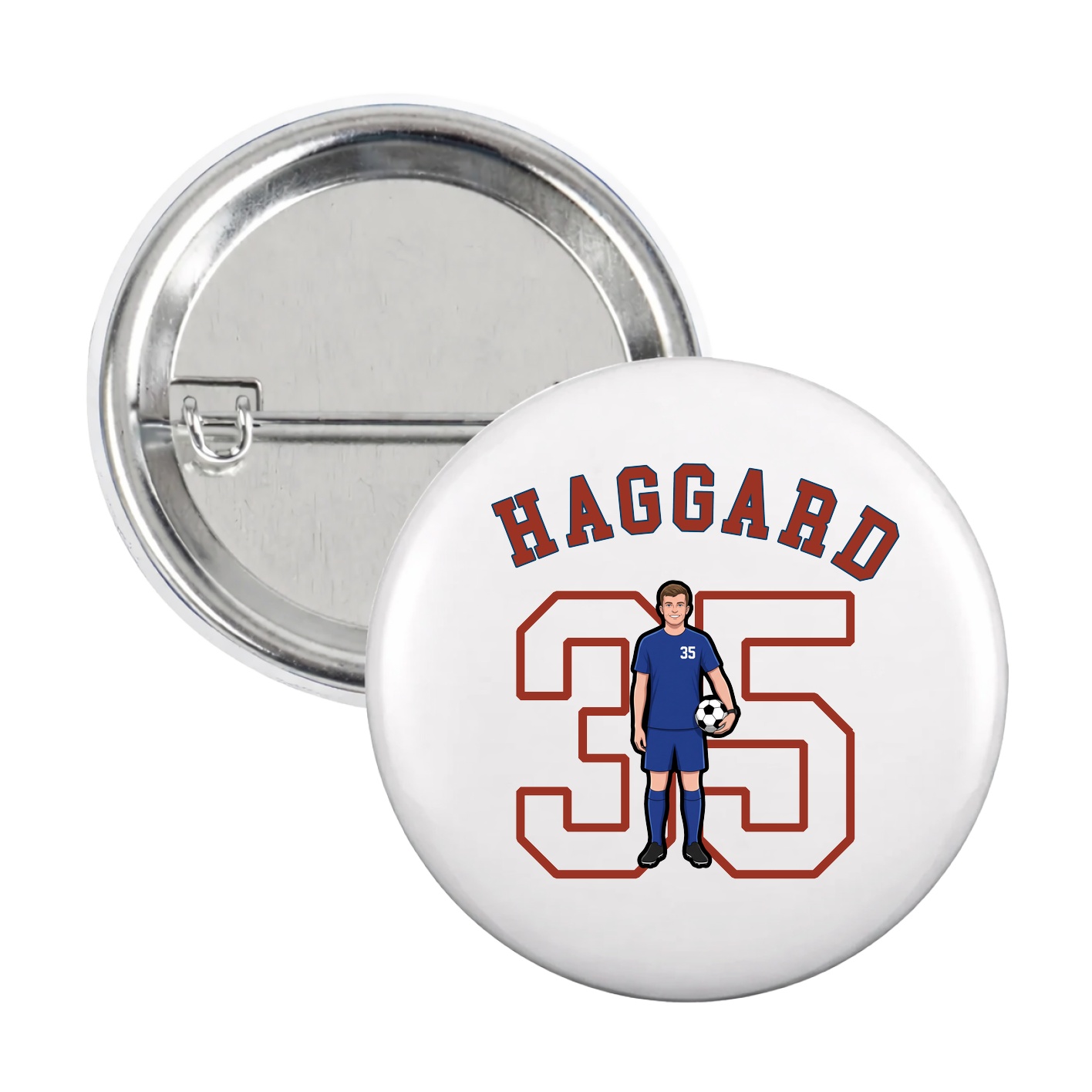 Game Day Button — Shirsey Arch in White