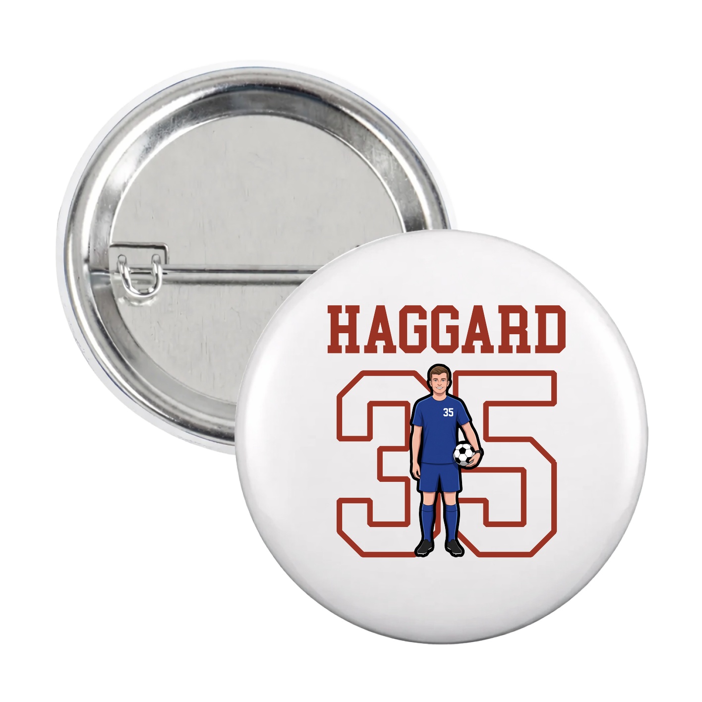 Game Day Button — Shirsey in White