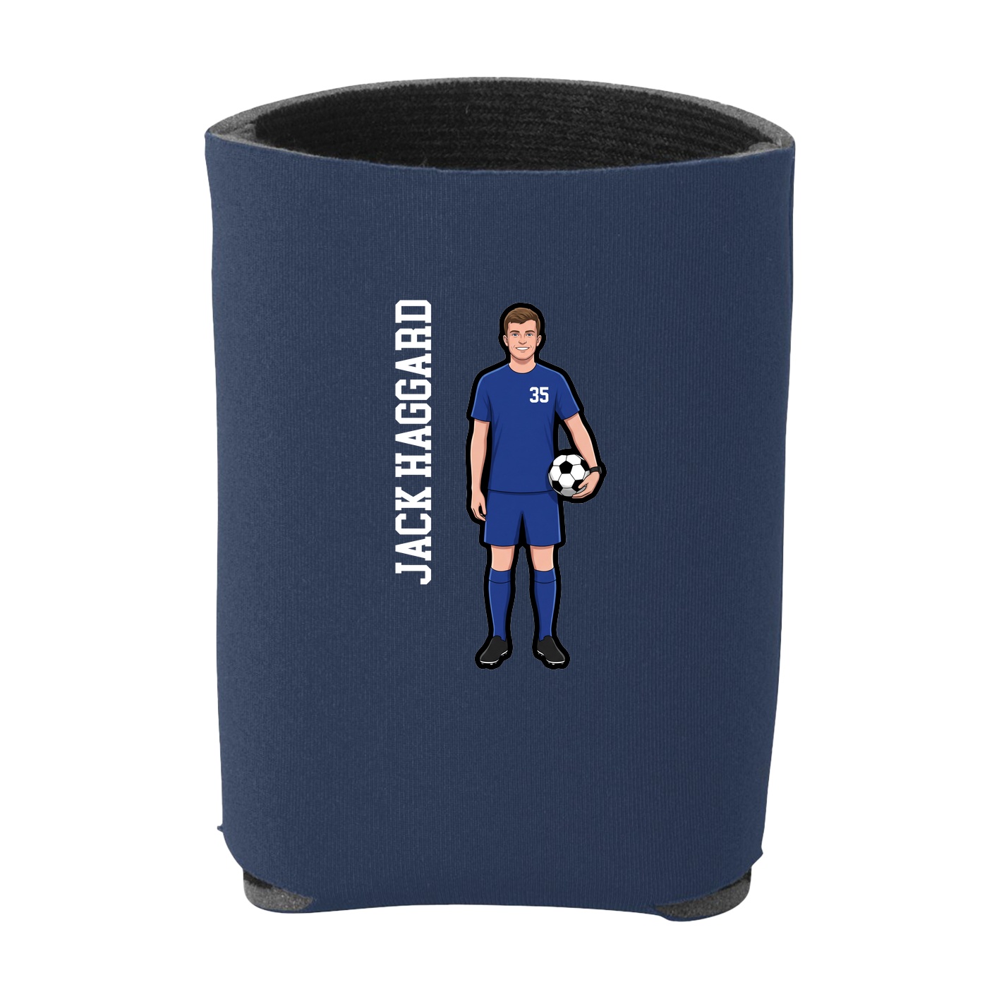 Can Holder — Name Vertical in Navy