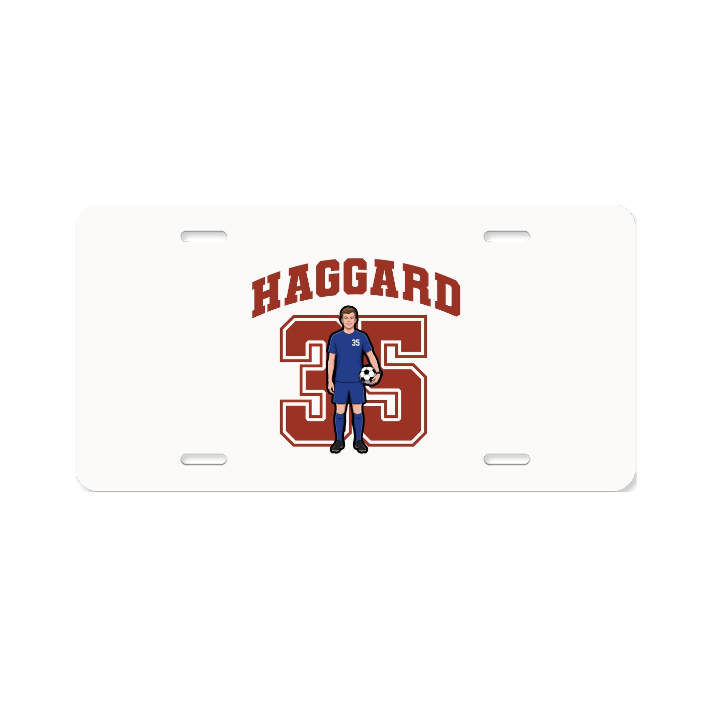 License Plate — Number in Classic