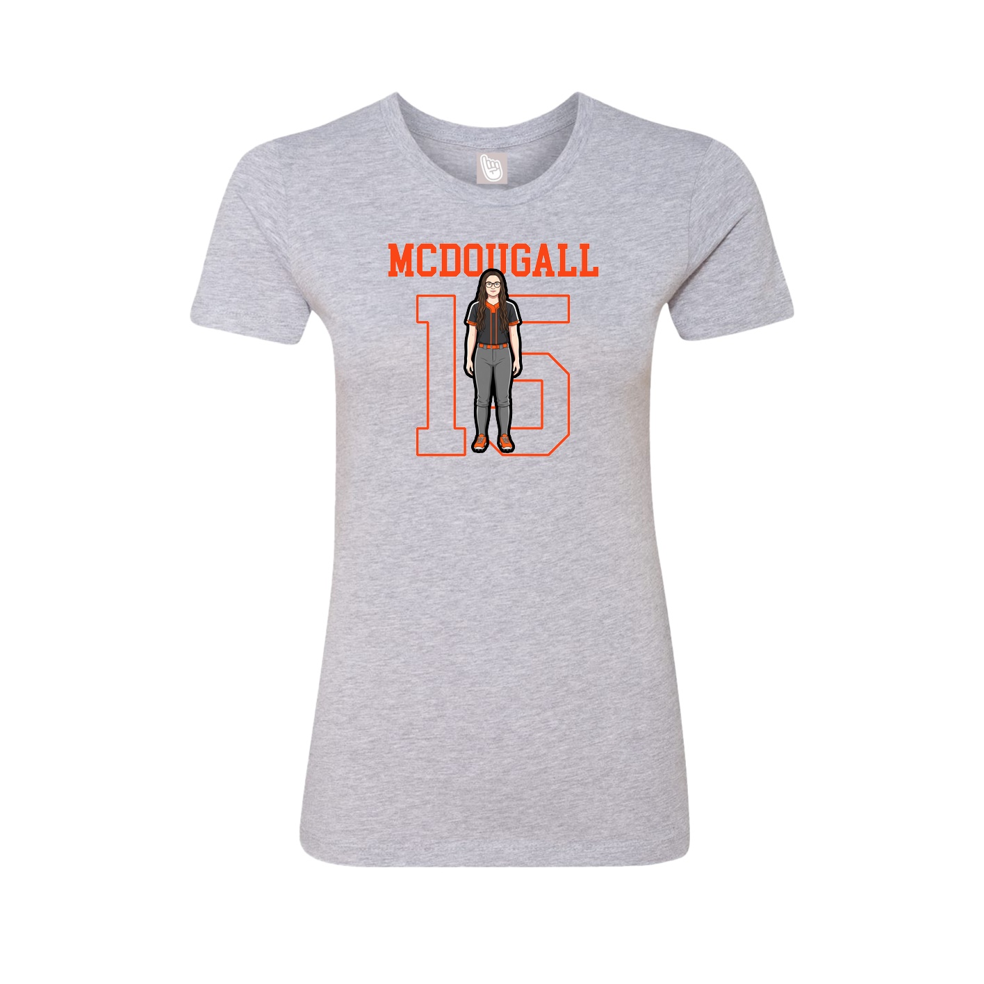 Fitted Women's Tee — Shirsey in Grey
