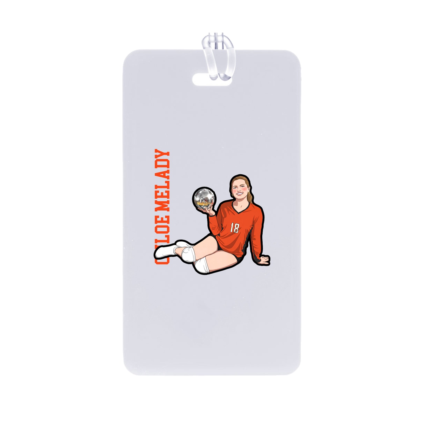 Bag Tag — Name Vertical in Classic