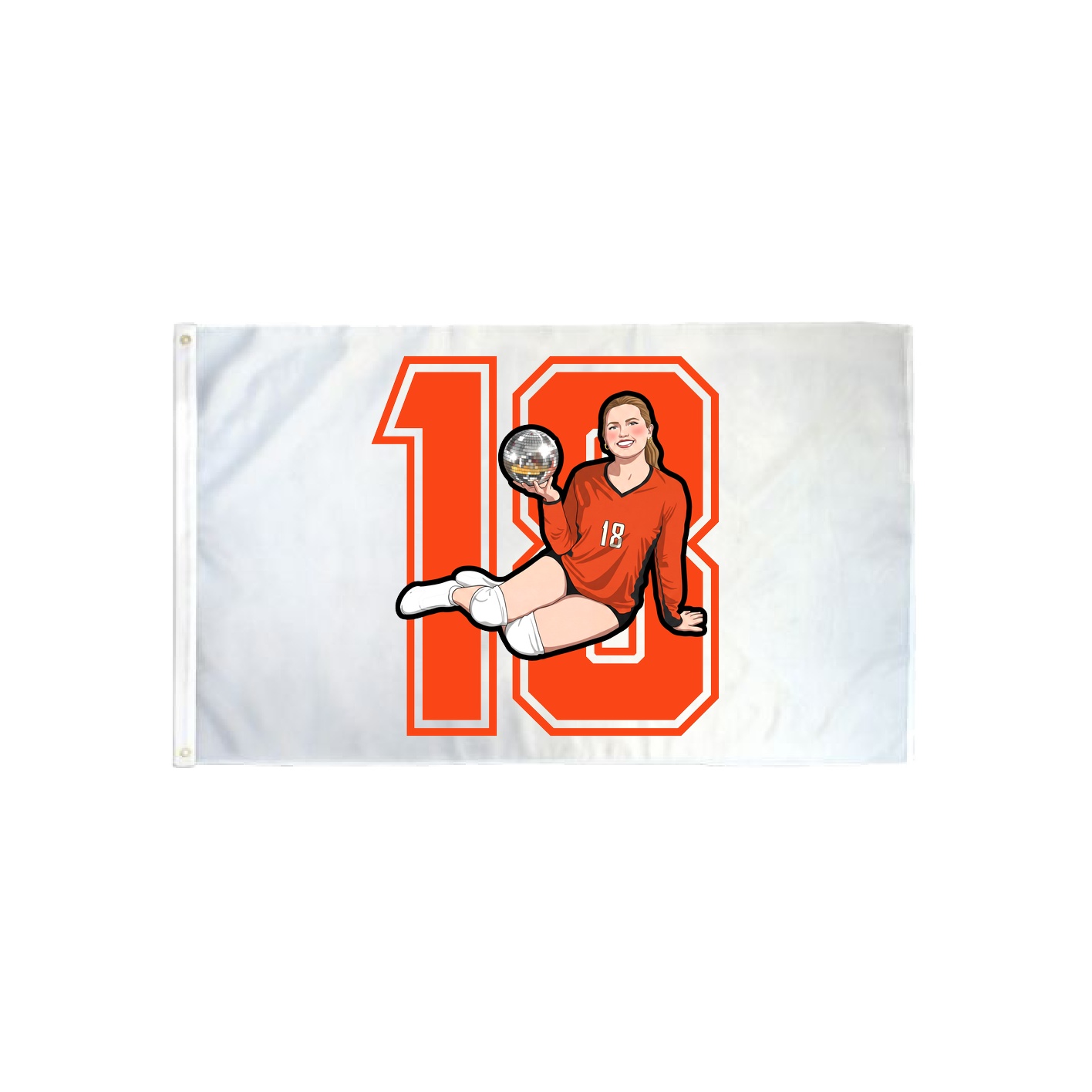 3x5 Flag — Number in Classic