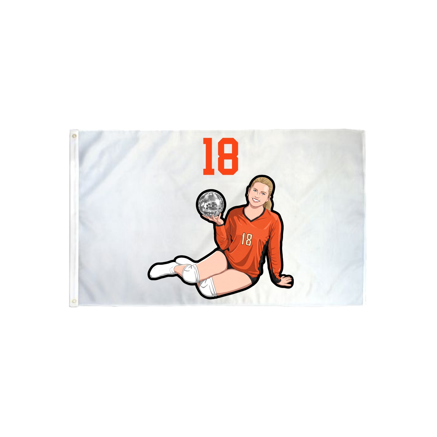 3x5 Flag — Number Top in Classic