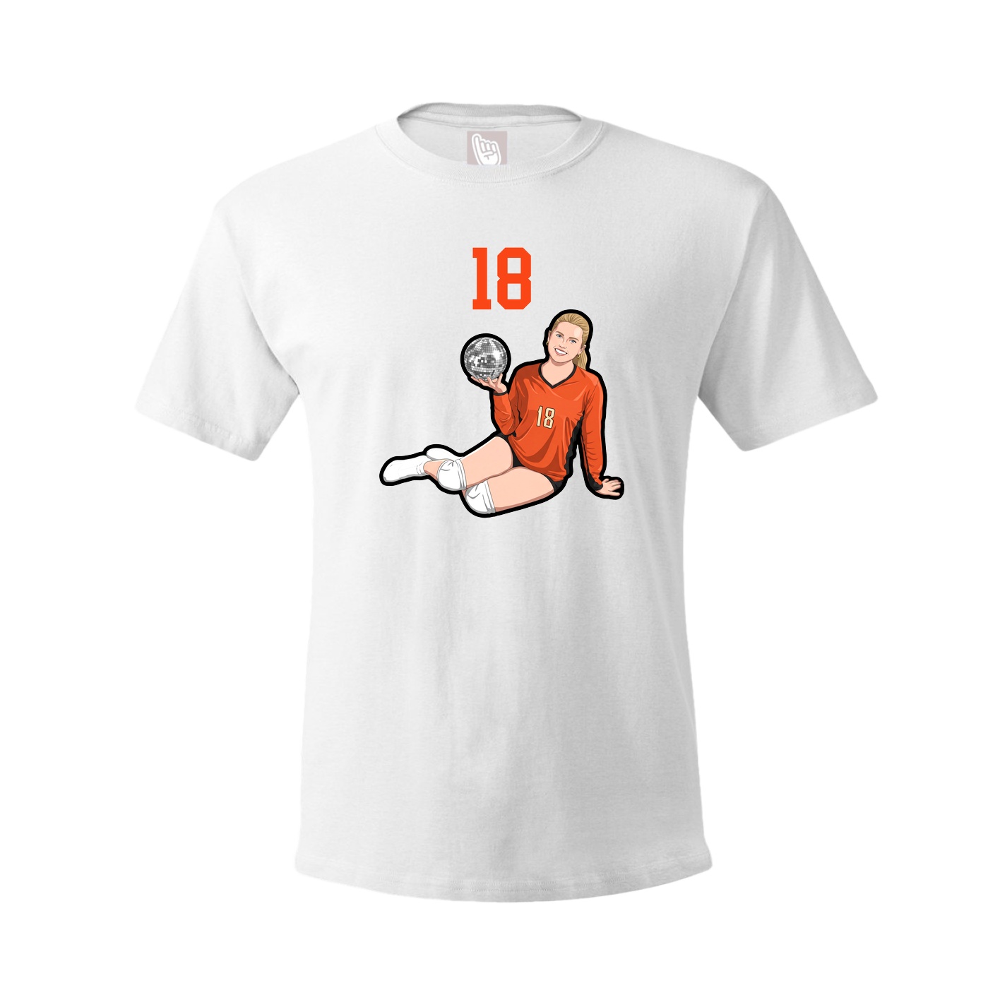 Tee — Number Top in White