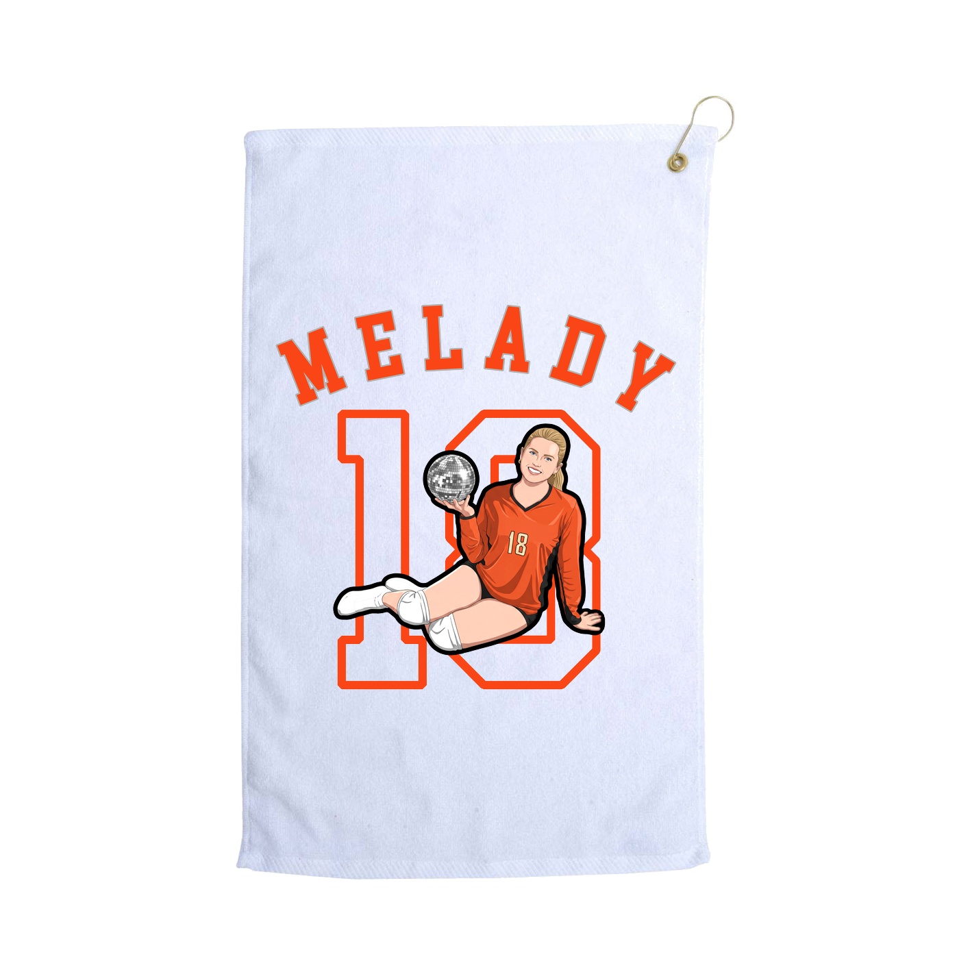 Golf Towel — Shirsey Arch in White