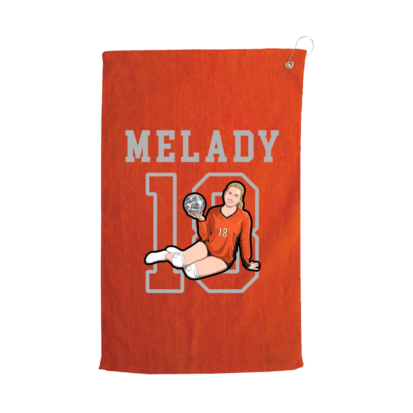 Golf Towel — Shirsey in Orange