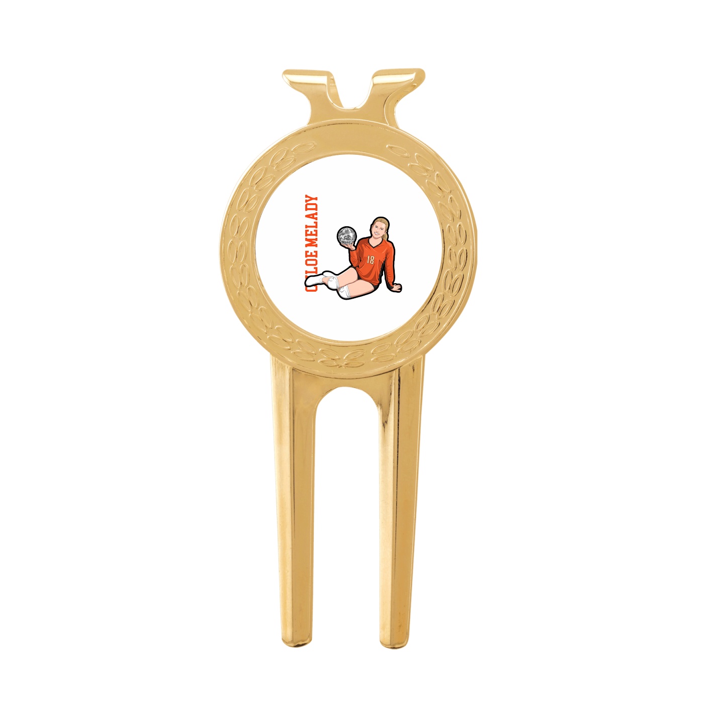 Divot Tool with Ball Marker — Name Vertical in Classic
