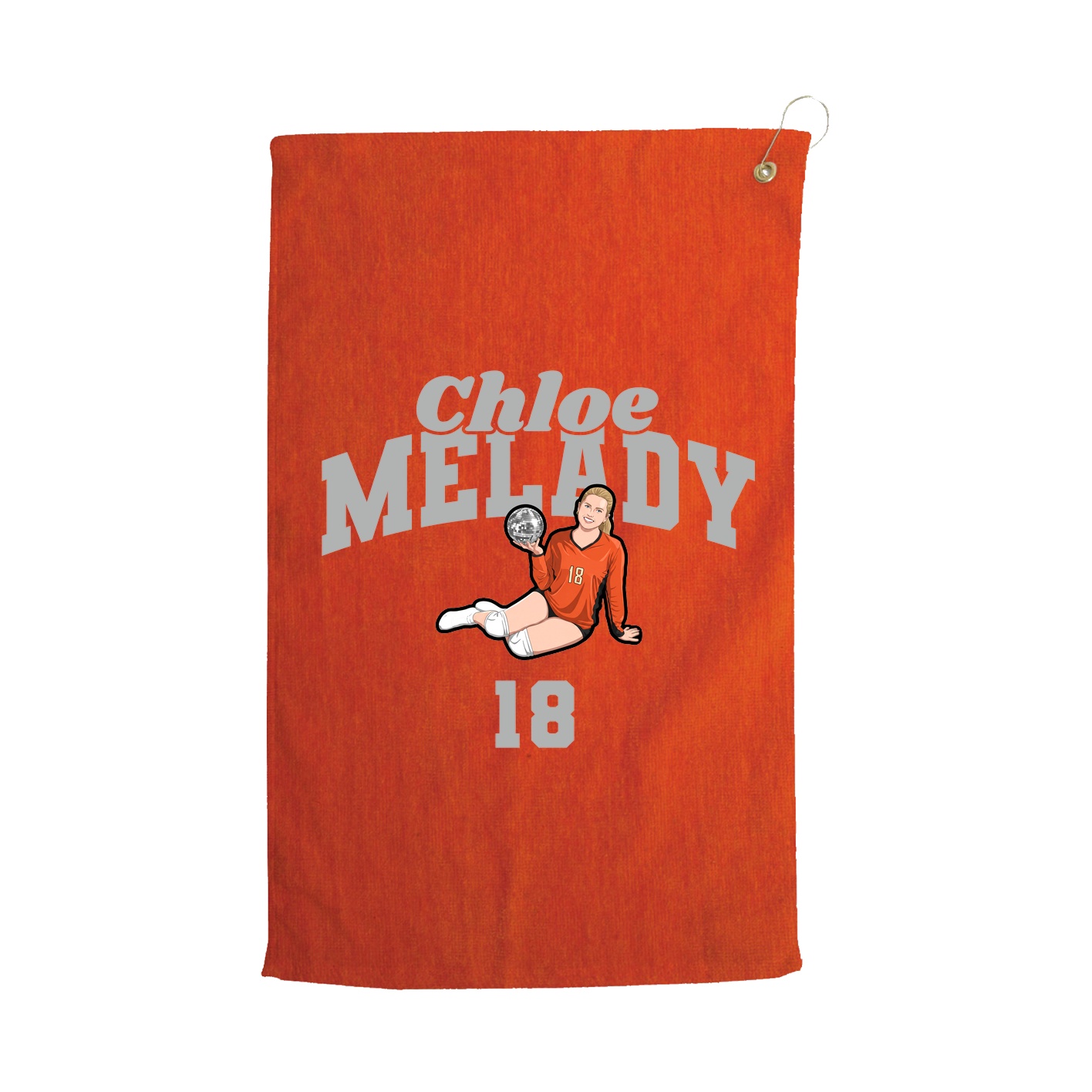 Golf Towel — Signature Arch in Orange