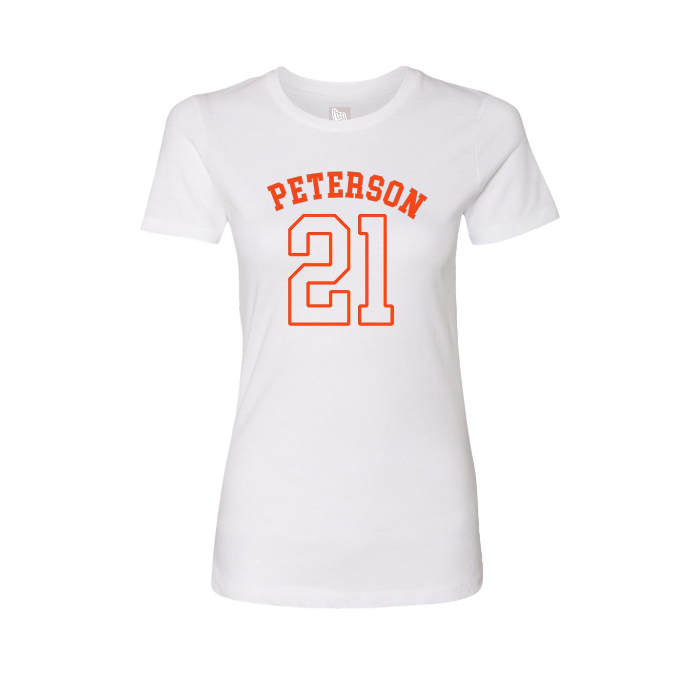 Fitted Women's Tee — Shirsey Arch in White