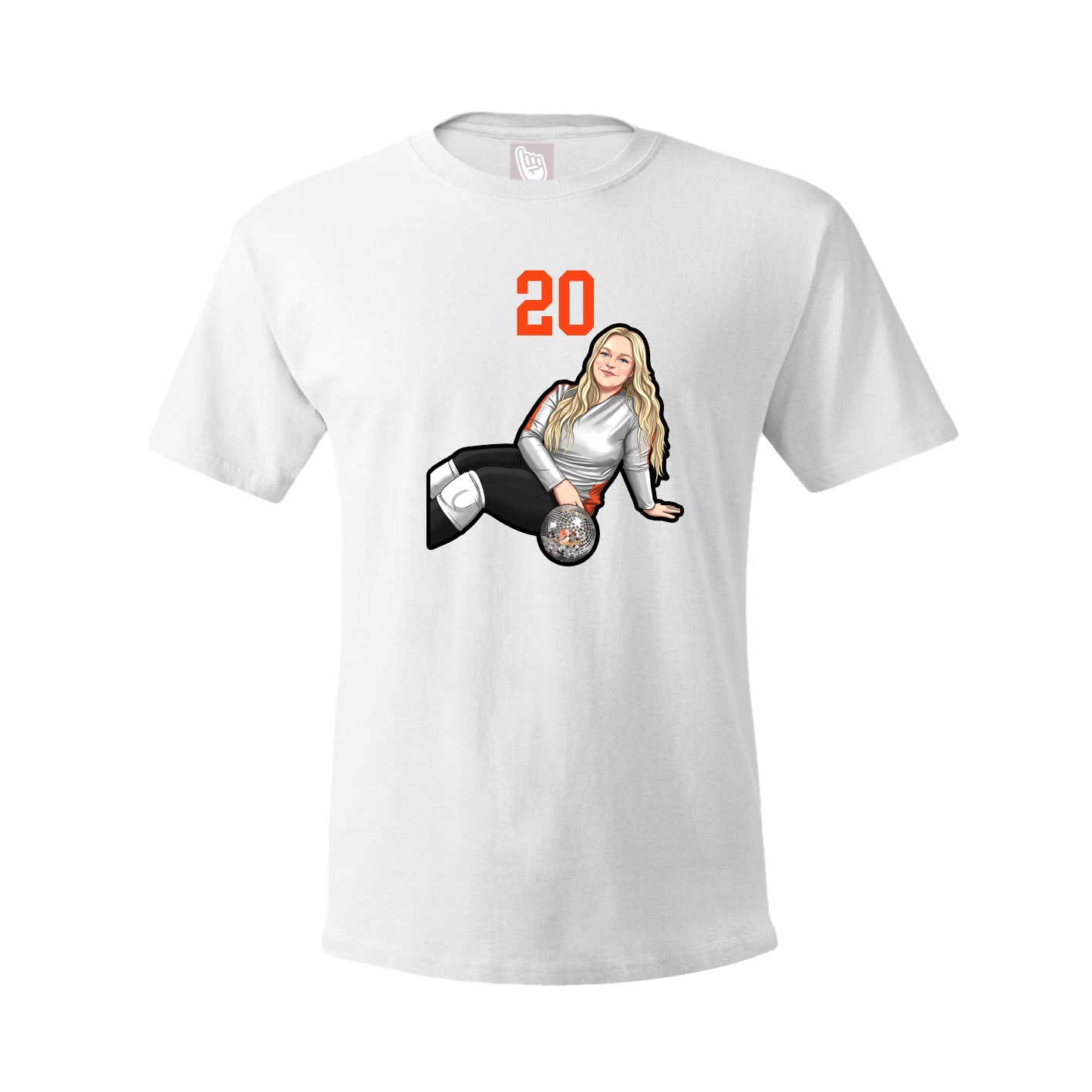 Tee — Number Top in White