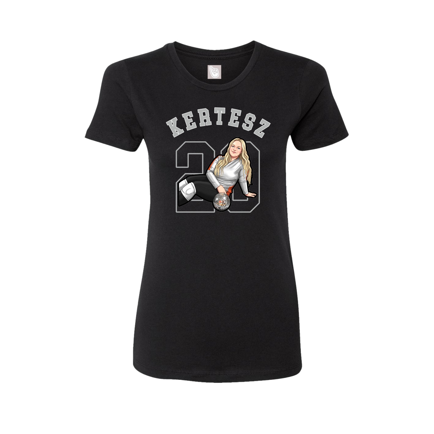 Fitted Women's Tee — Shirsey Arch in Black