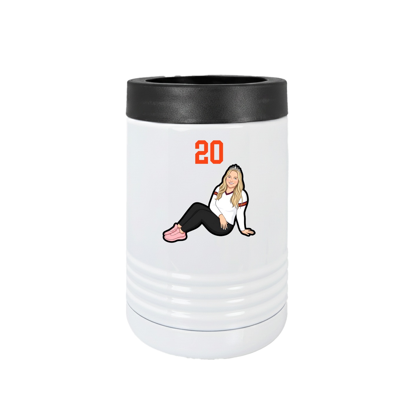 Beverage Holder — Number Top in White