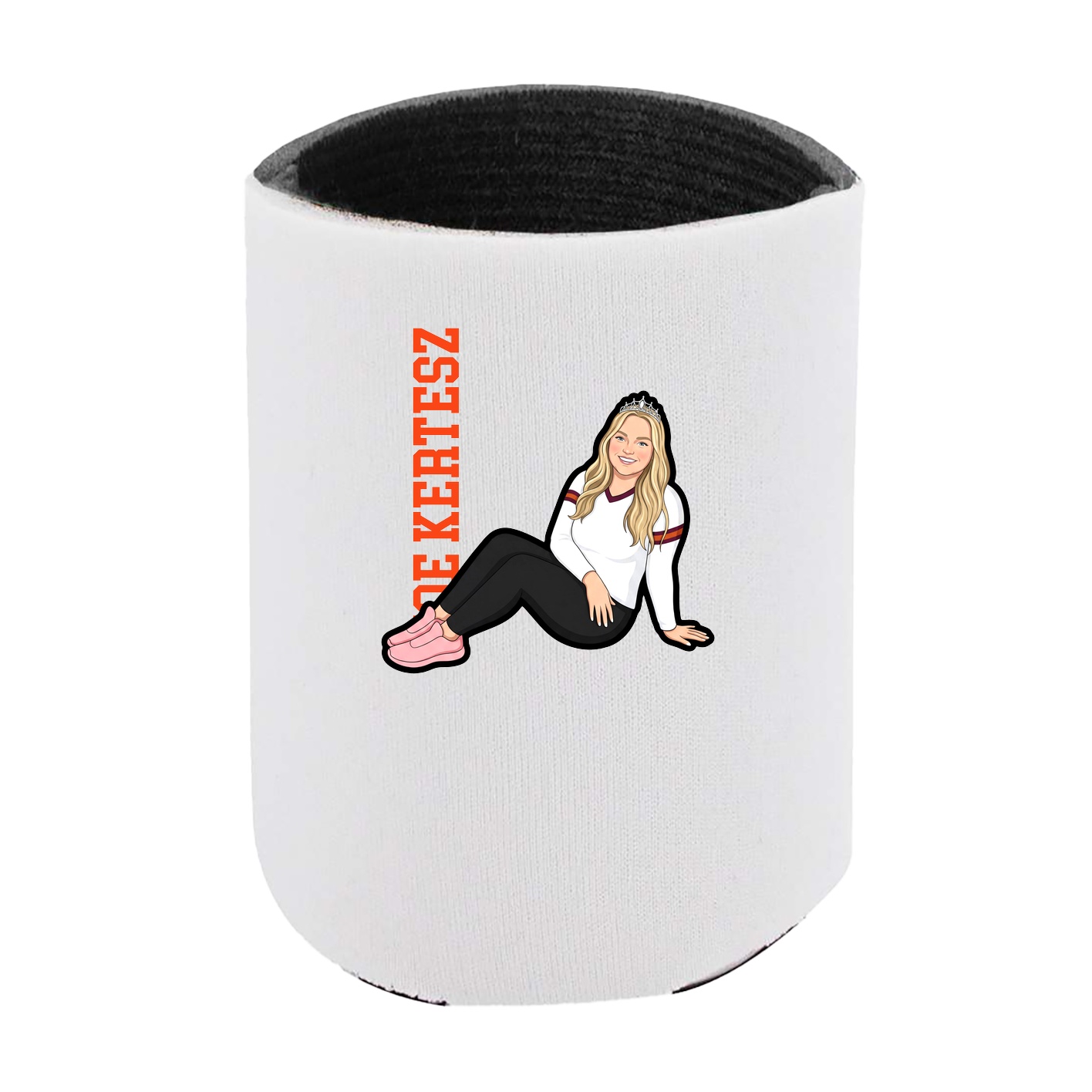 Can Holder — Name Vertical in White