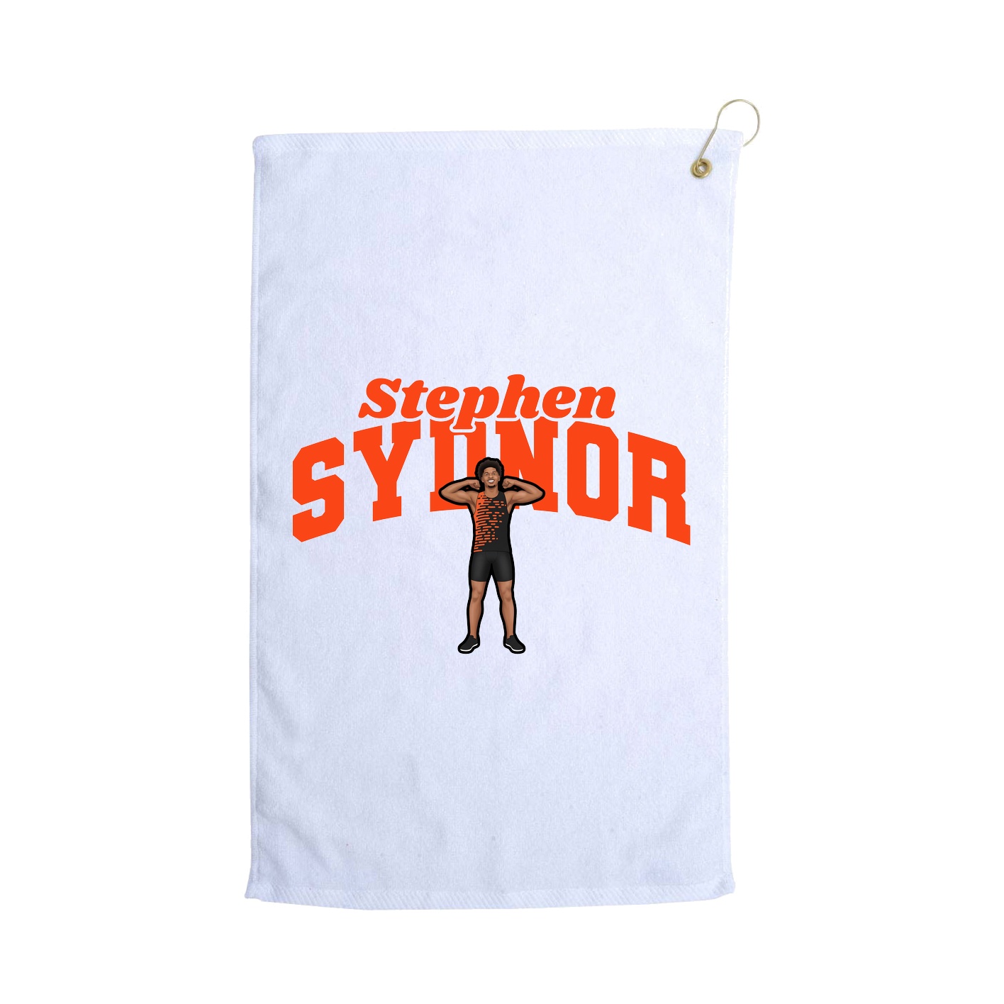 Golf Towel — Signature Arch in White