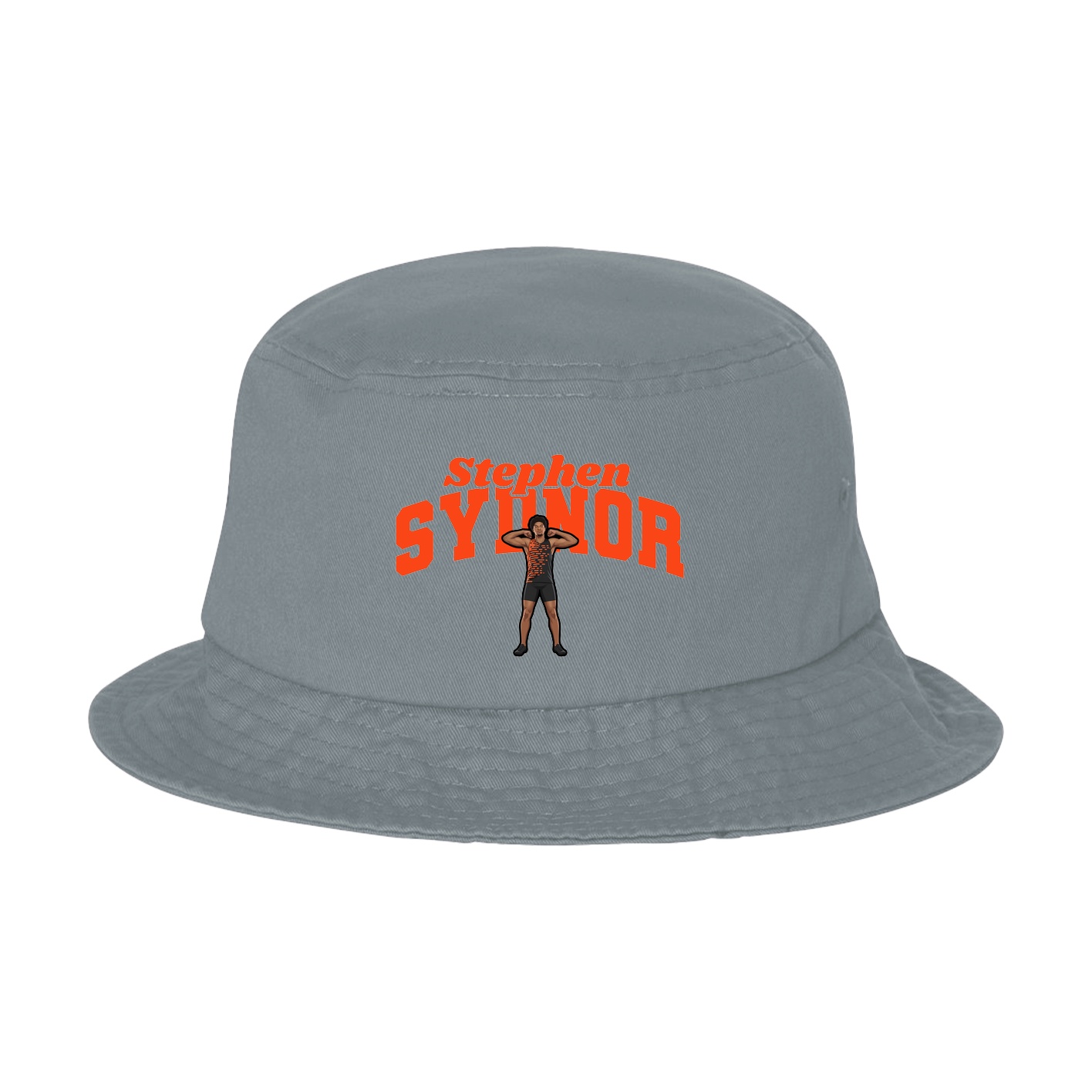 Bucket Cap — Signature Arch in Grey