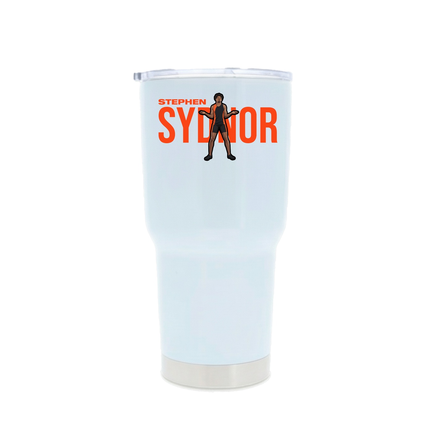30oz Stainless Steel Tumbler — Player Name in White