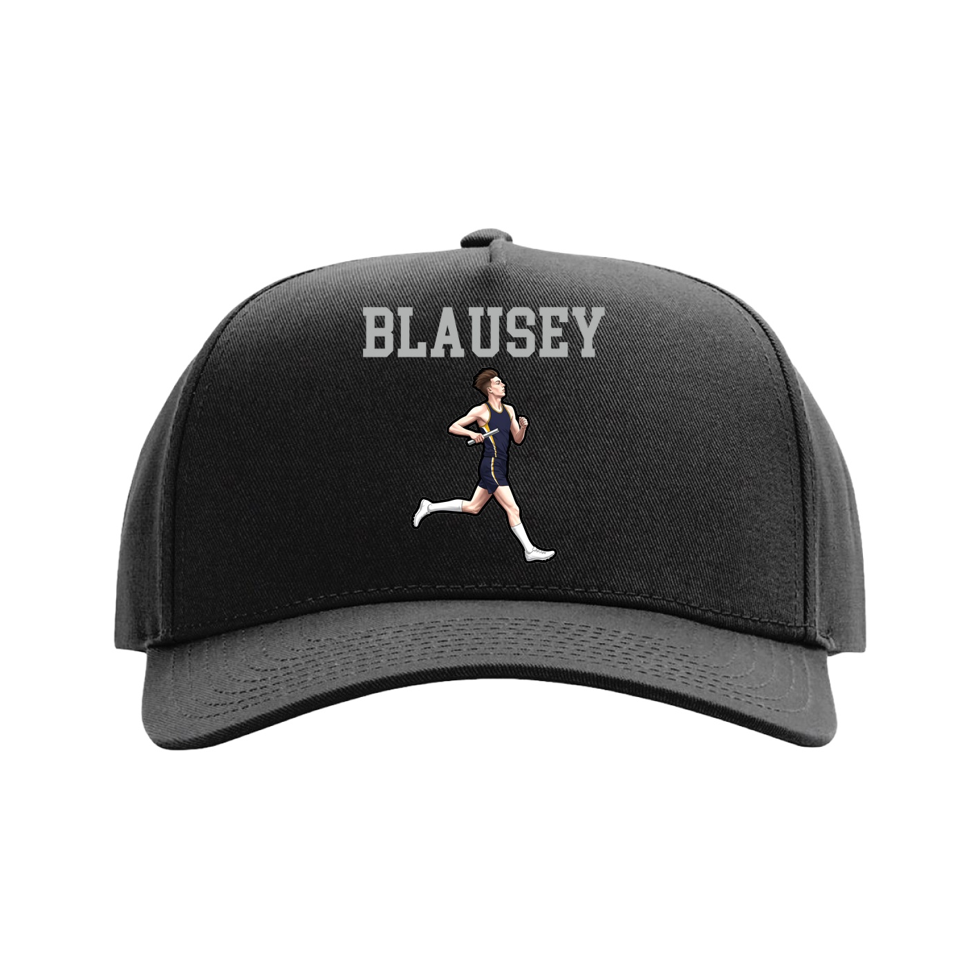 Full Fabric Five-Panel Champ Cap — Shirsey in Black