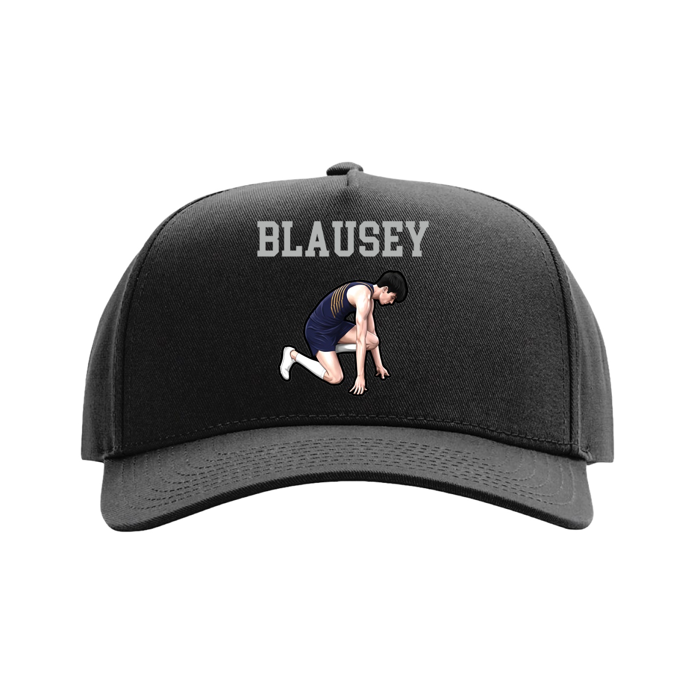 Full Fabric Five-Panel Champ Cap — Shirsey in Black