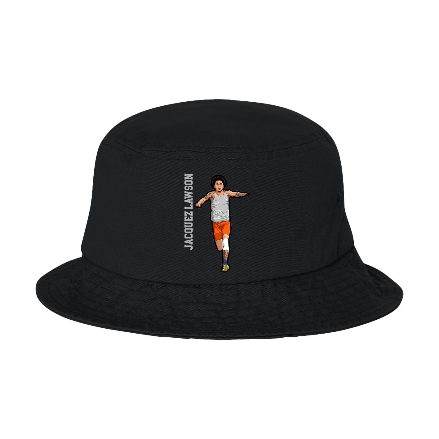 Bucket Cap — Name Vertical in Black
