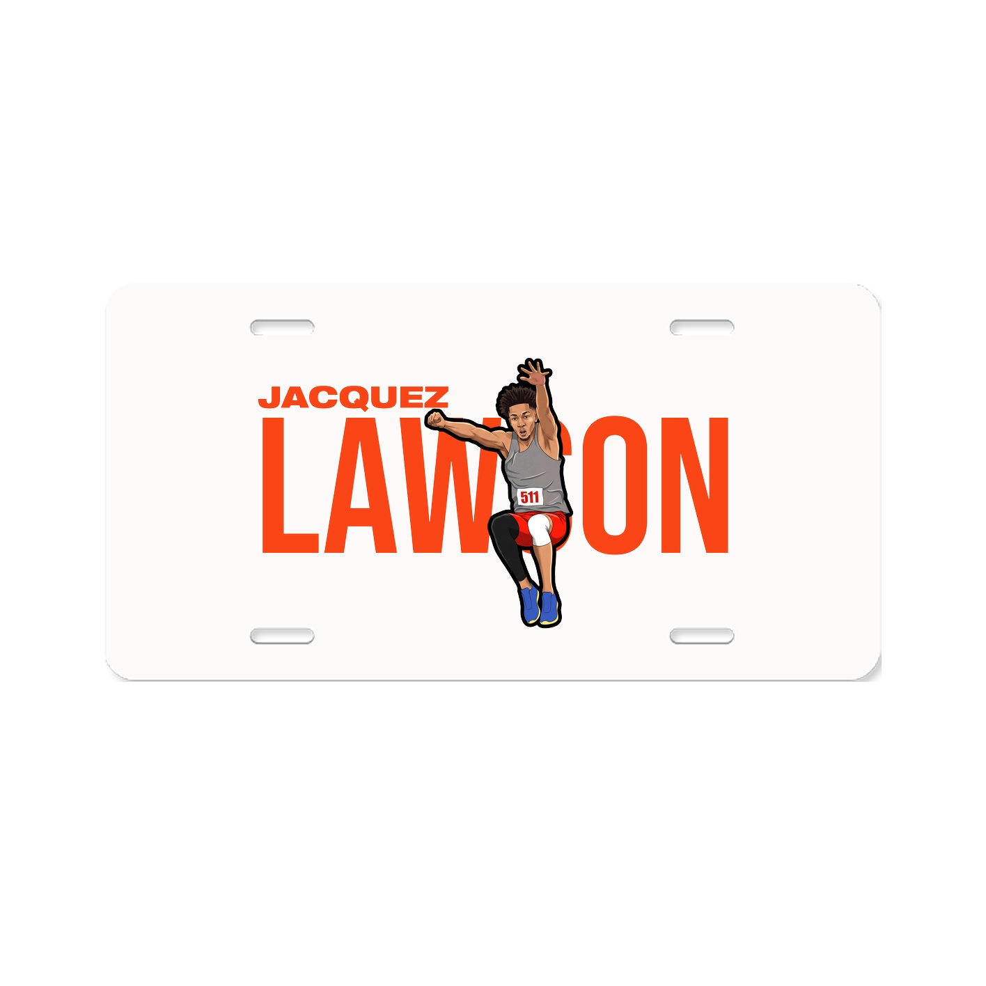 License Plate — Player Name in Classic