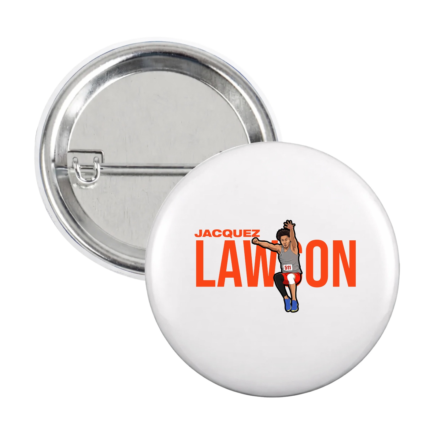 Game Day Button — Player Name in White