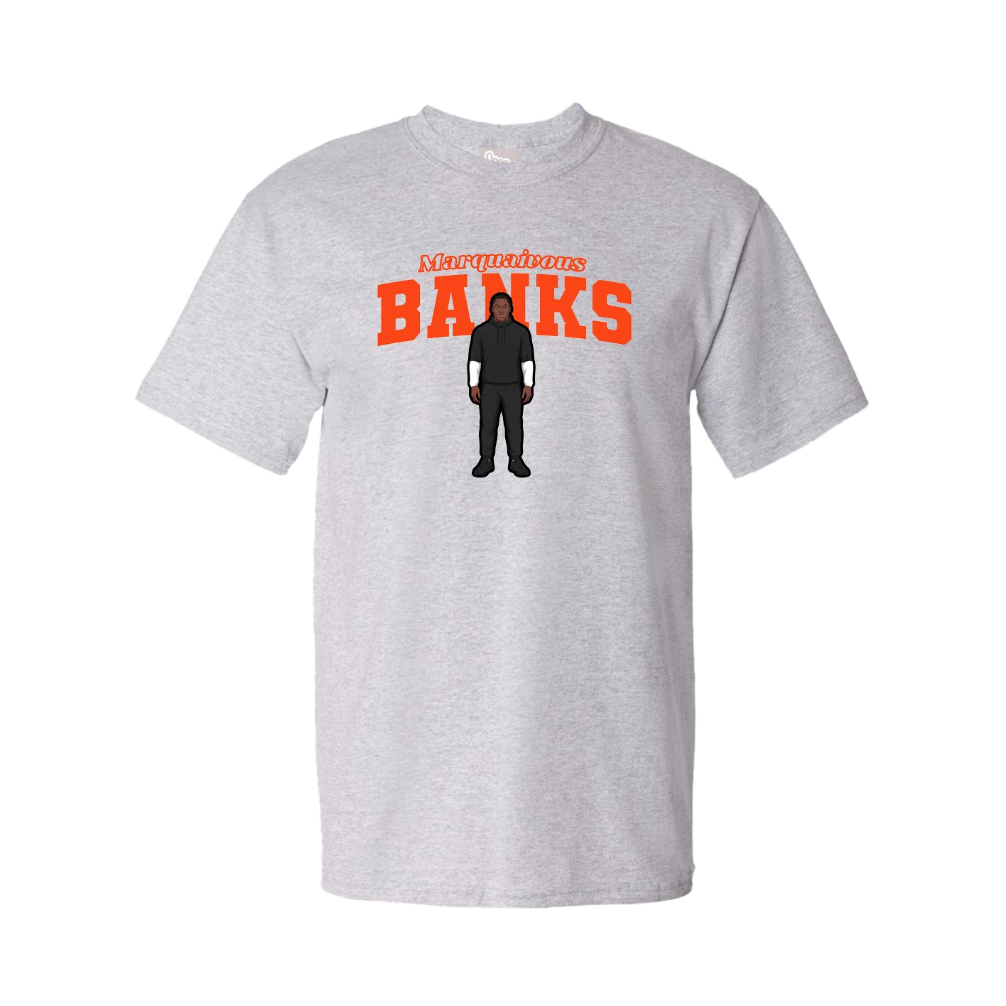 Youth Tee — Name Arch in Grey