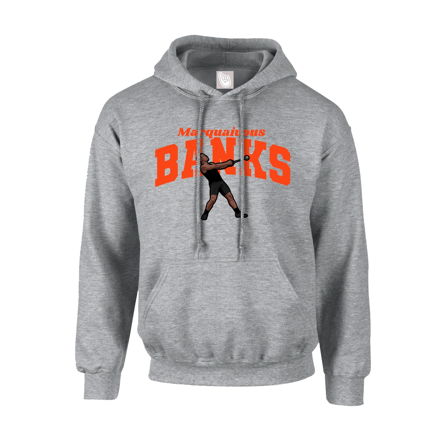 Youth Hoodie — Signature Arch in Grey