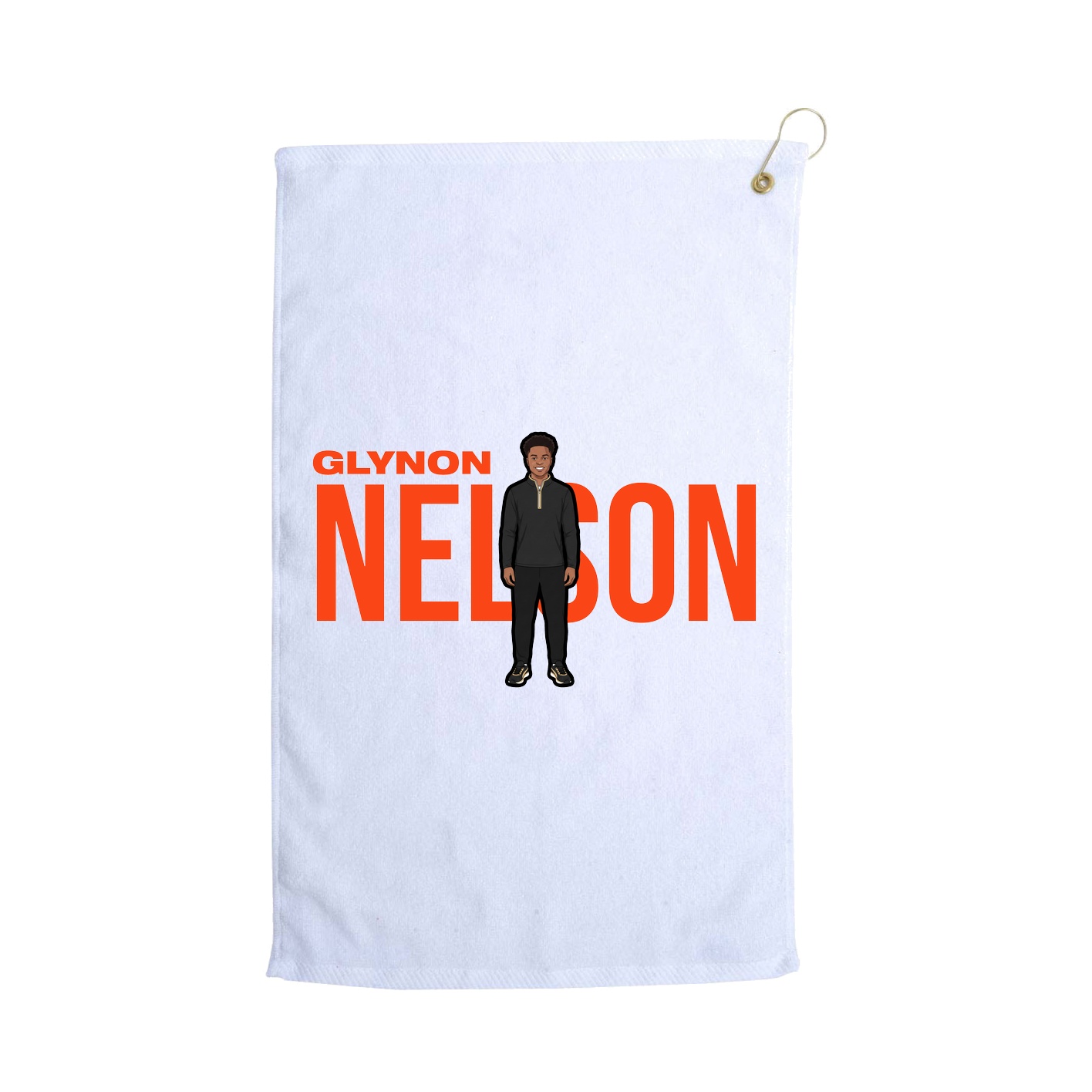 Golf Towel — Player Name in White