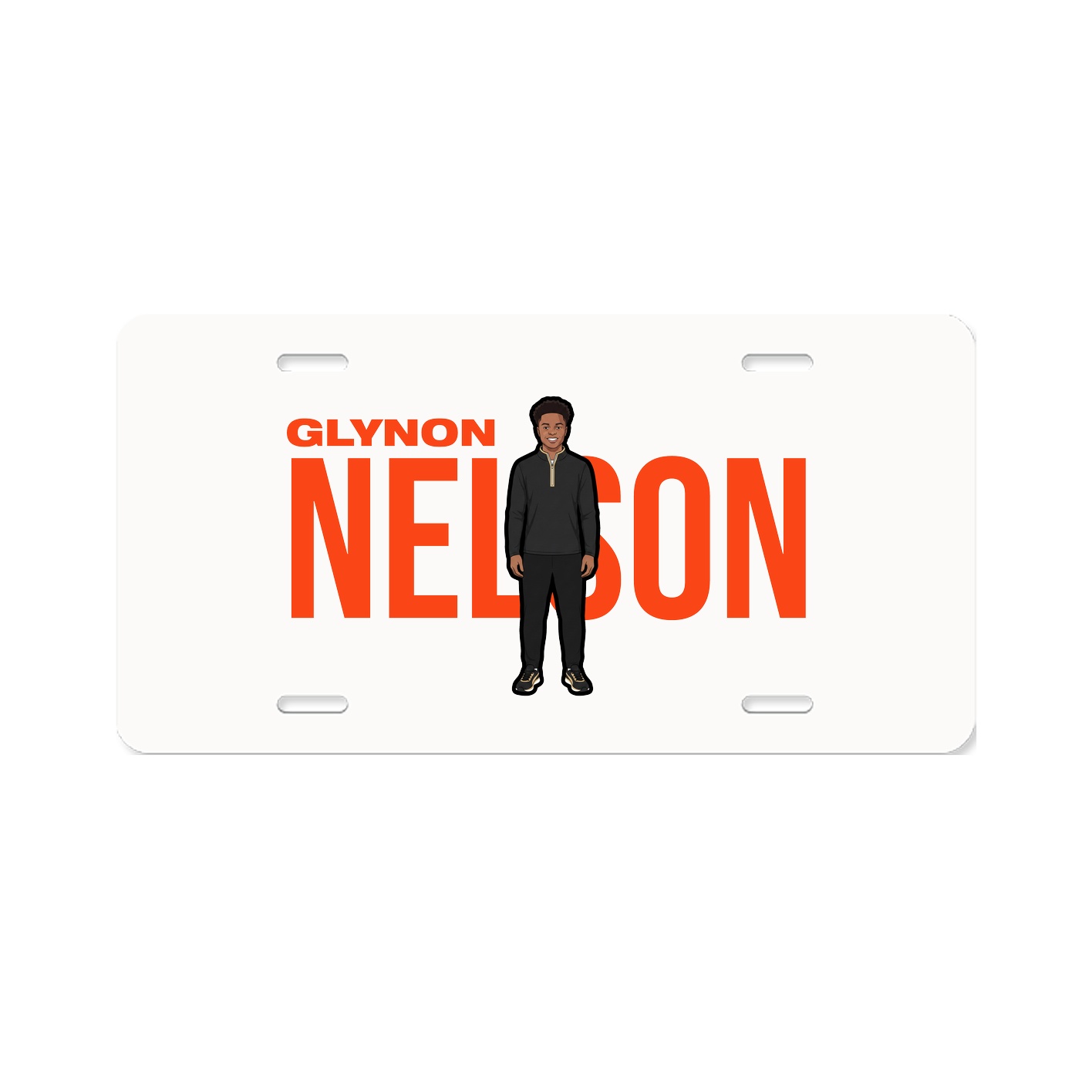 License Plate — Player Name in Classic