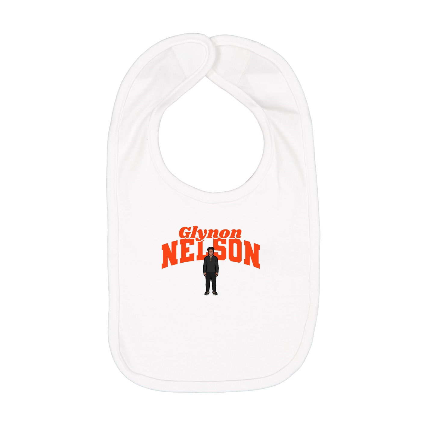 Infant Bib — Signature Arch in White