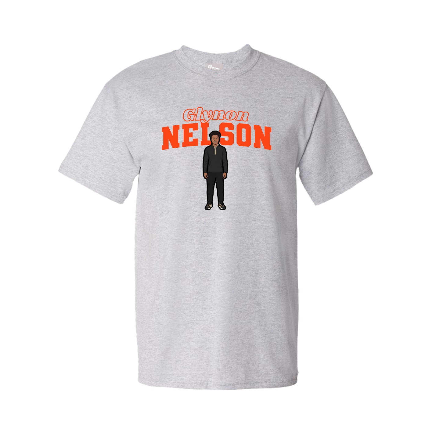 Youth Tee — Name Arch in Grey