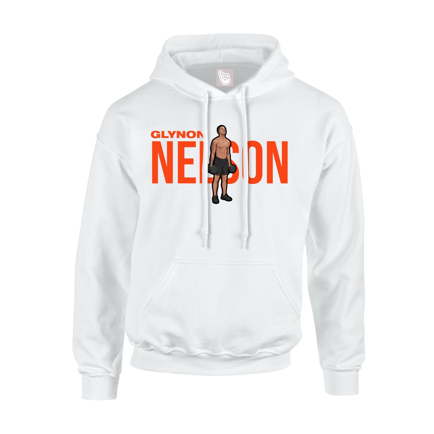 Hoodie — Player Name in White