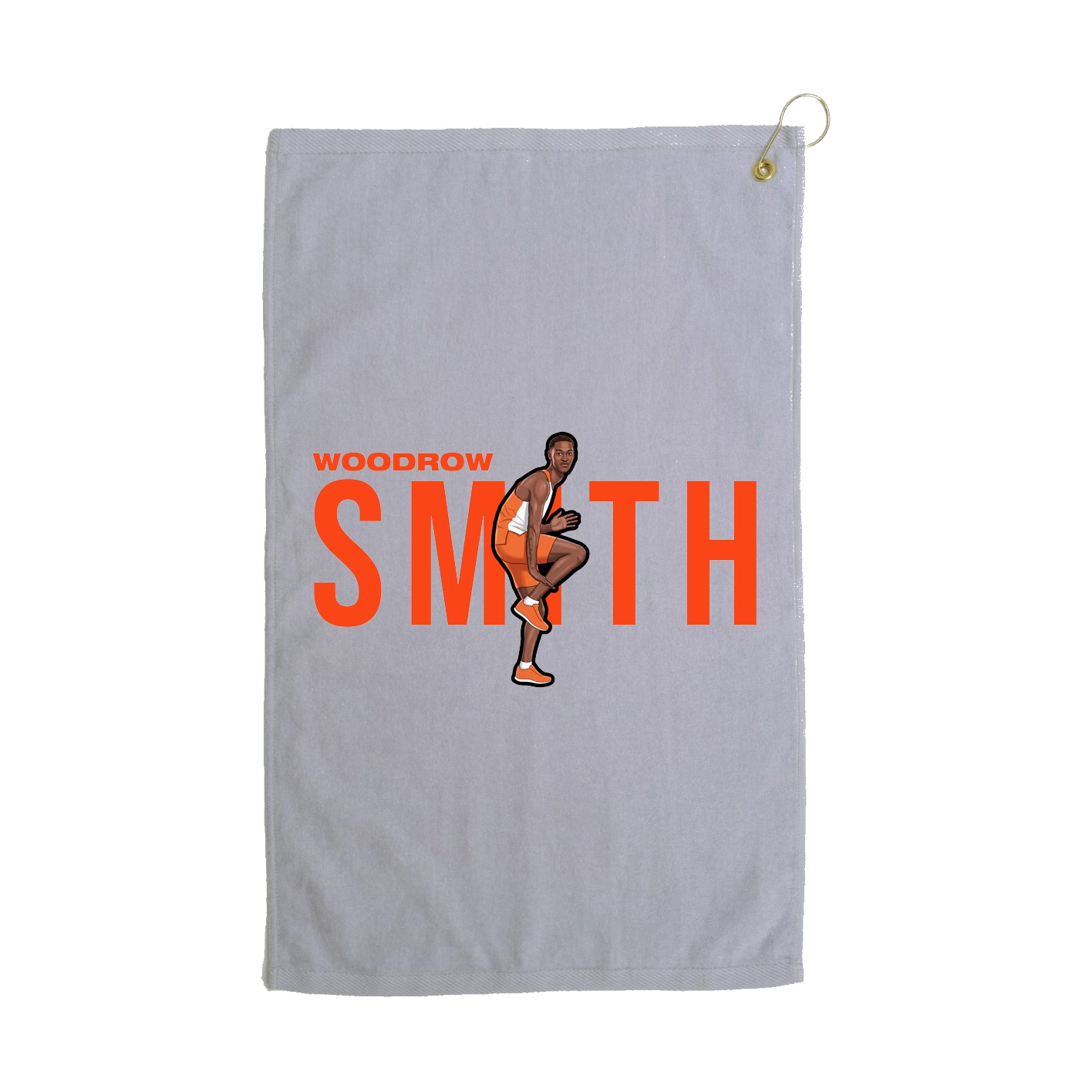 Golf Towel — Player Name in Grey