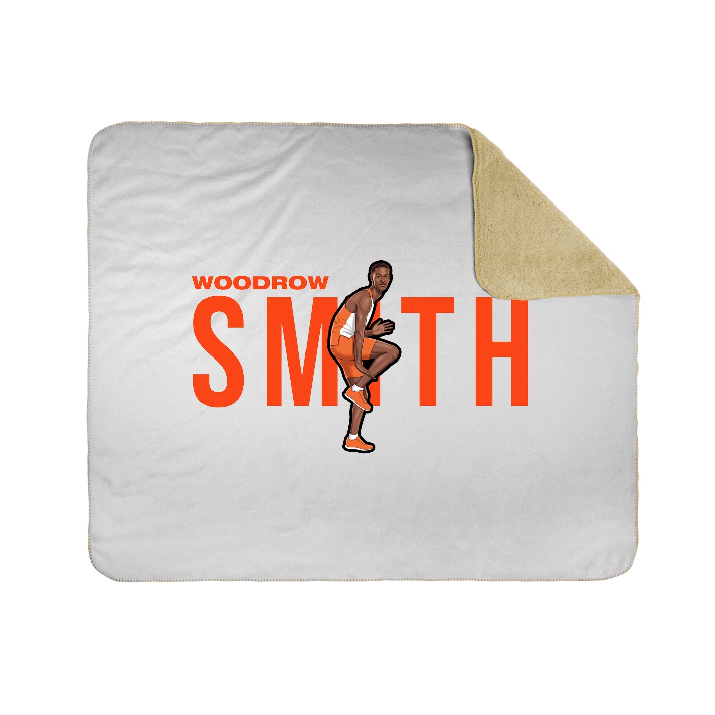 Throw Blanket — Player Name in White