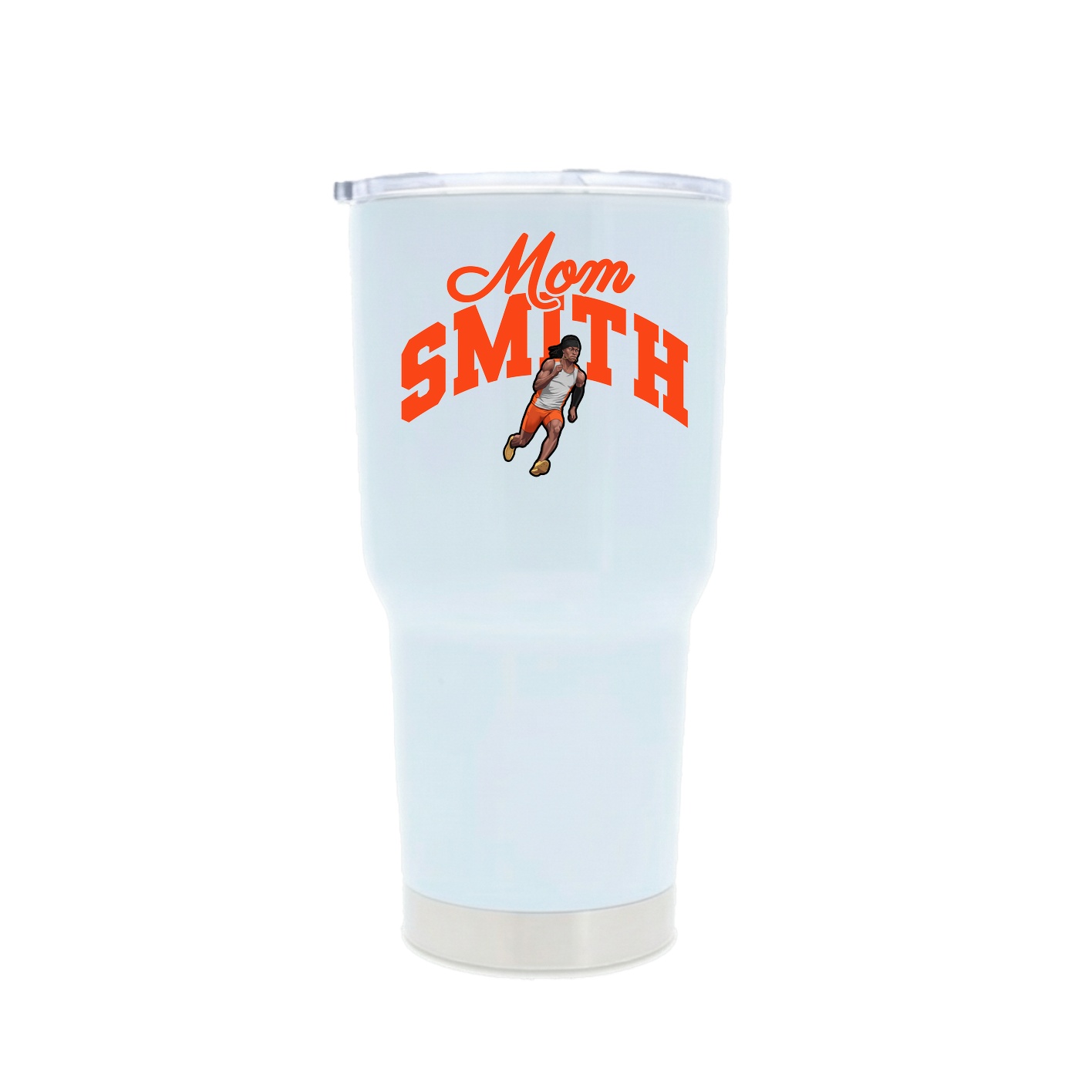 30oz Stainless Steel Tumbler — Mothers Day Arch in White