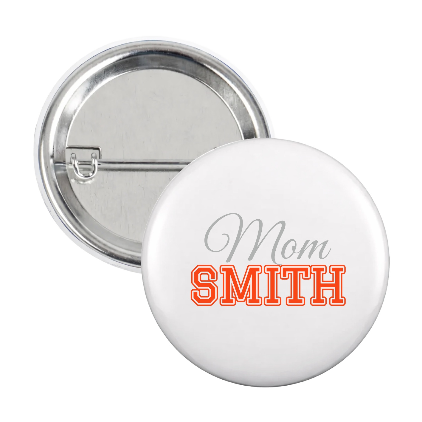 Game Day Button — Mothers Day Block in White