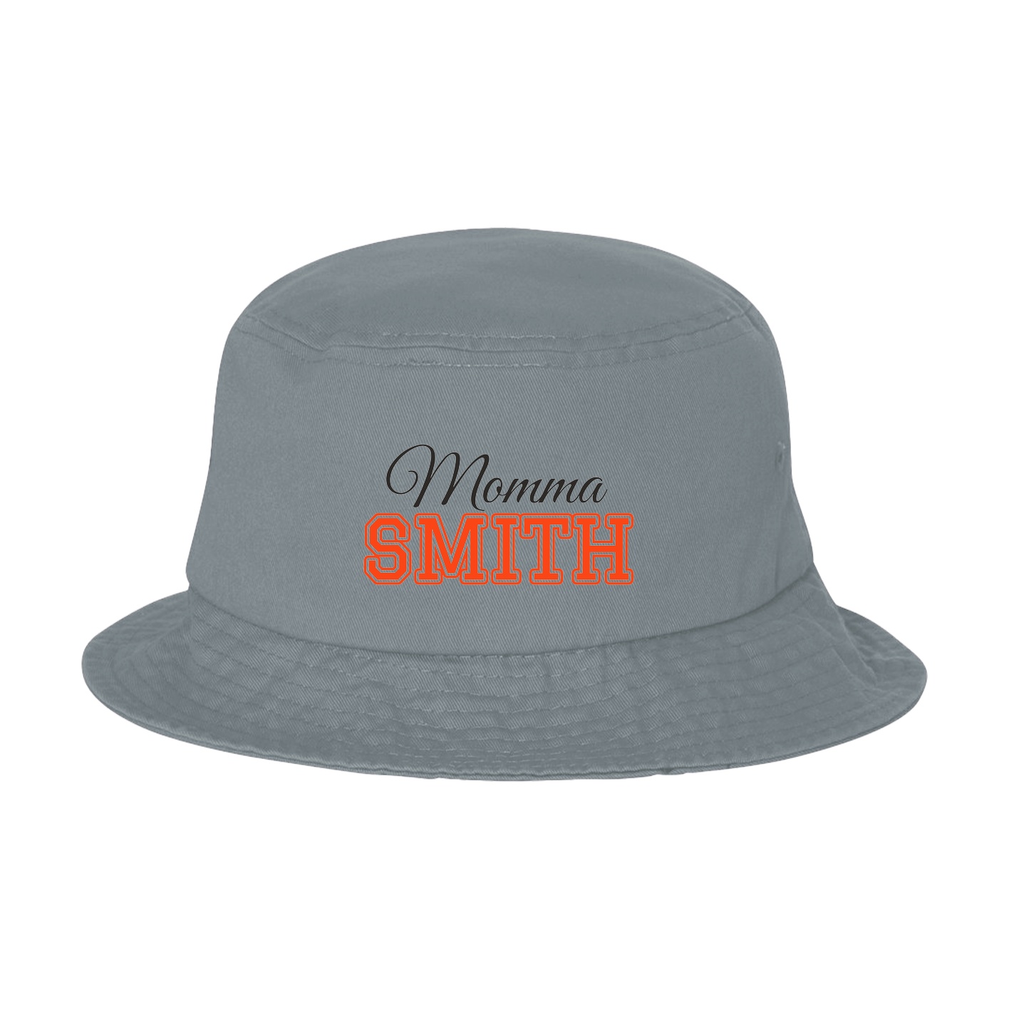 Bucket Cap — Mothers Day Block in Grey