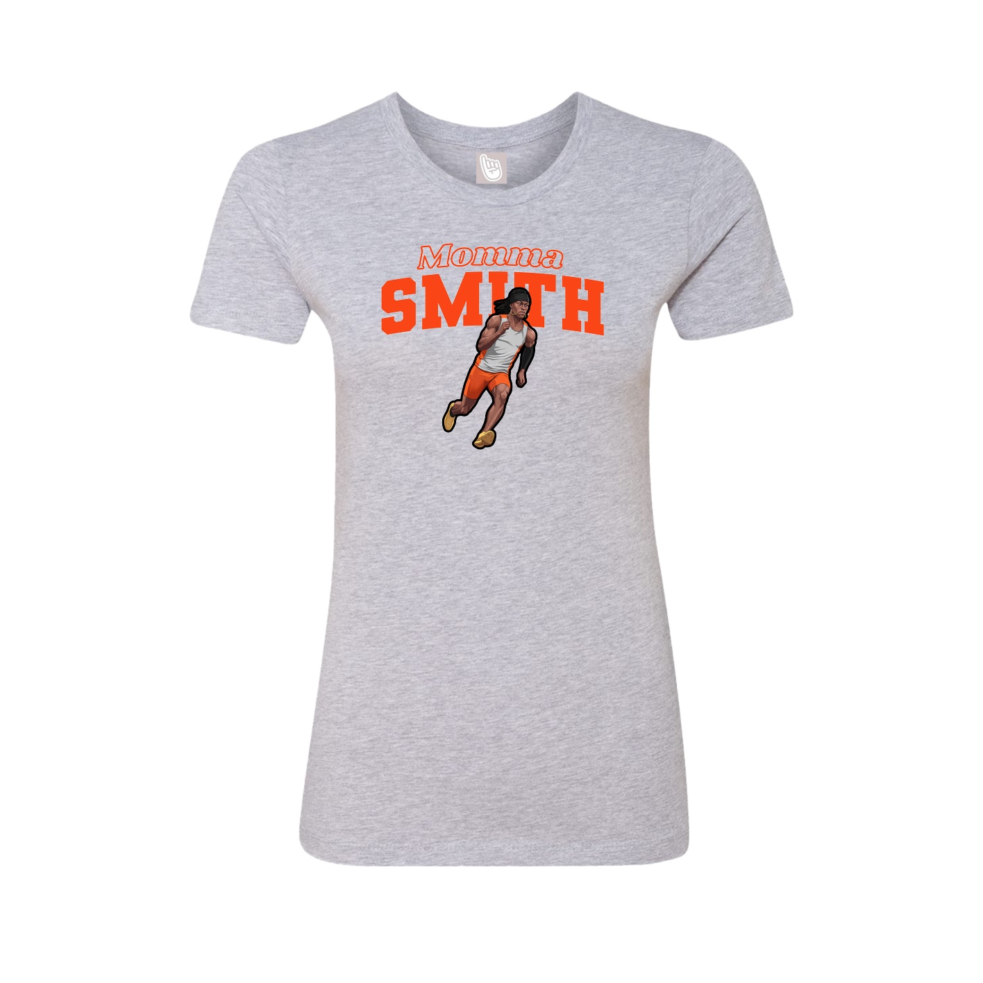 Womens Tee — Mothers Day Block in Grey