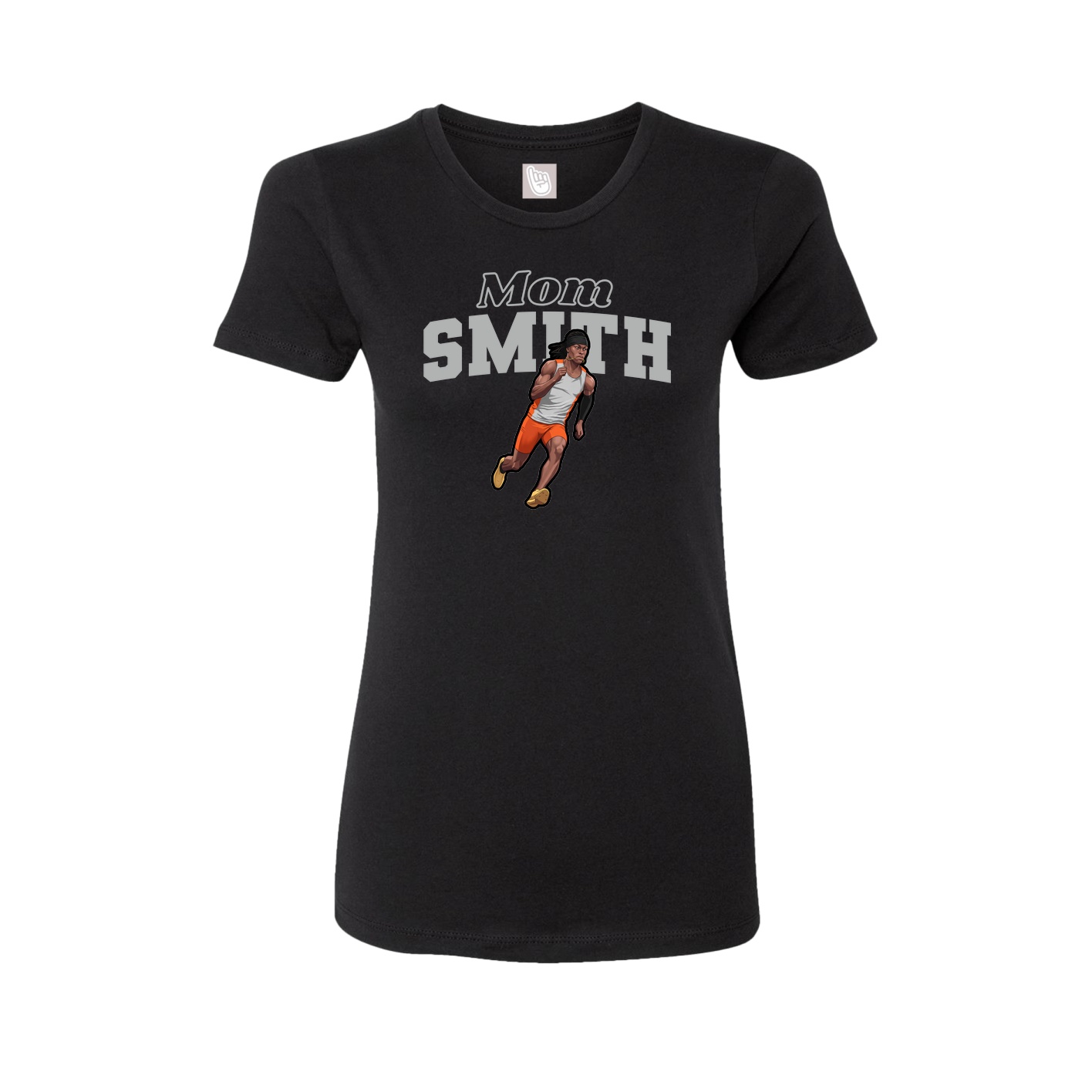 Womens Tee — Mothers Day Block in Black