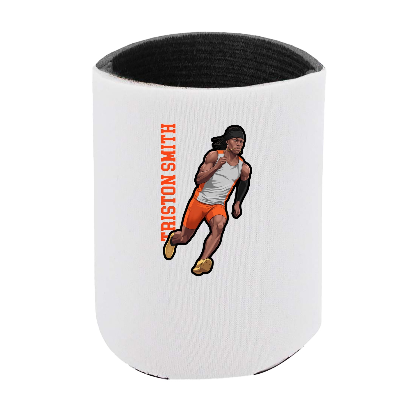 Can Holder — Name Vertical in White