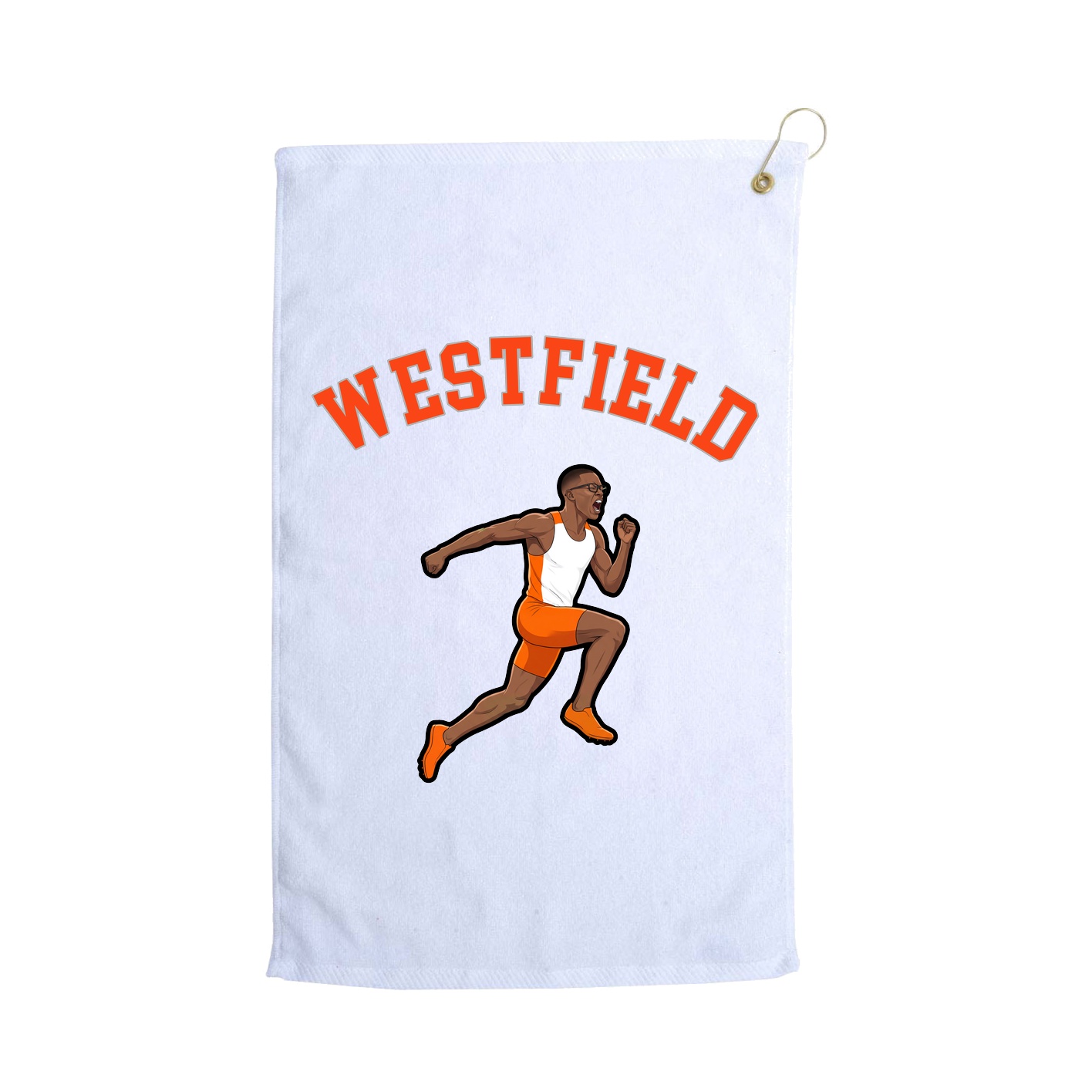 Golf Towel — Shirsey Arch in White