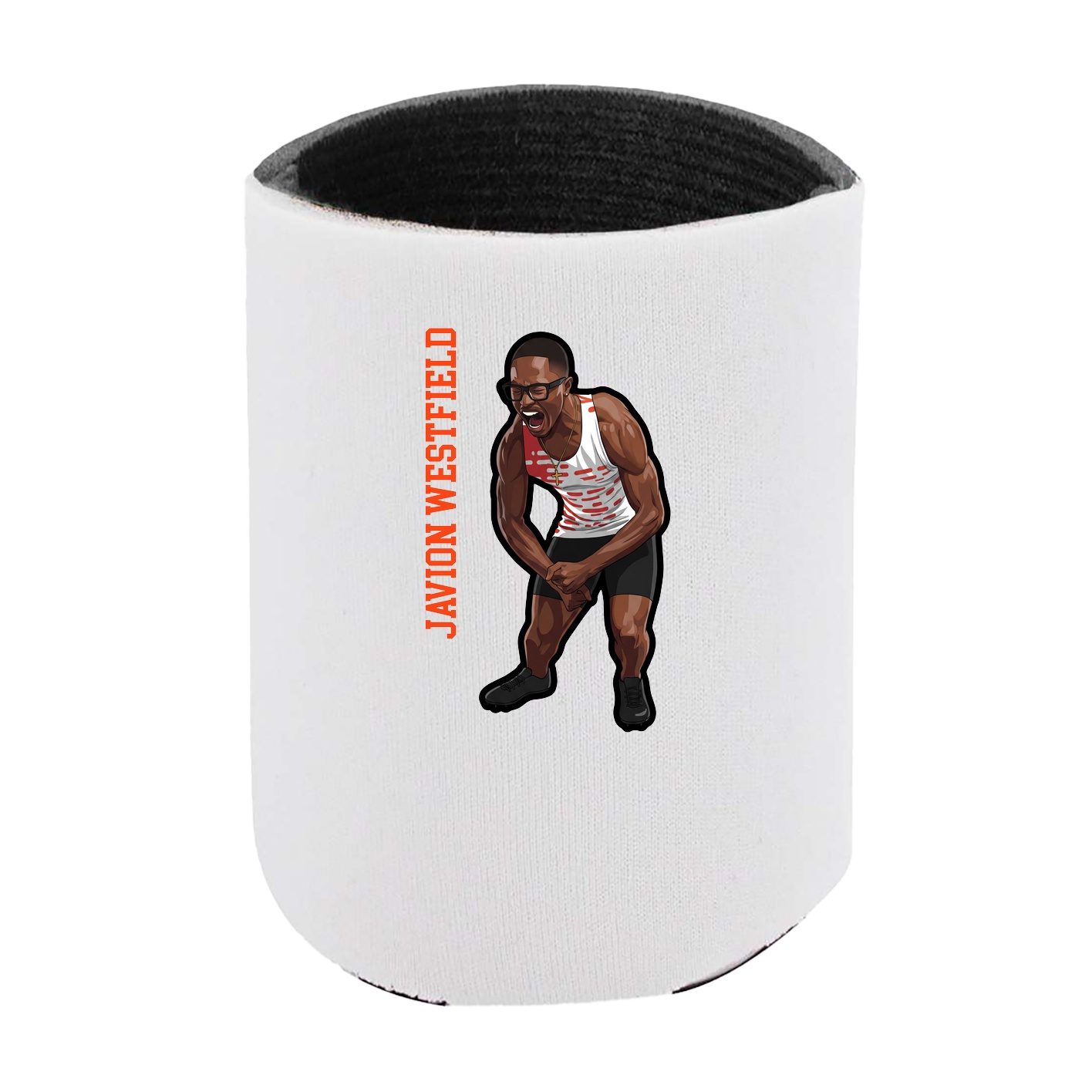 Can Holder — Name Vertical in White