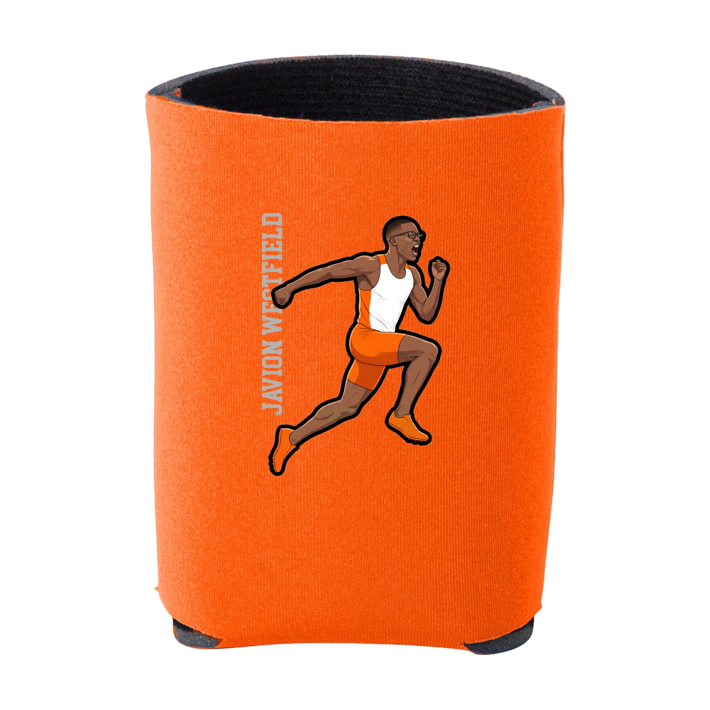 Can Holder — Name Vertical in Orange
