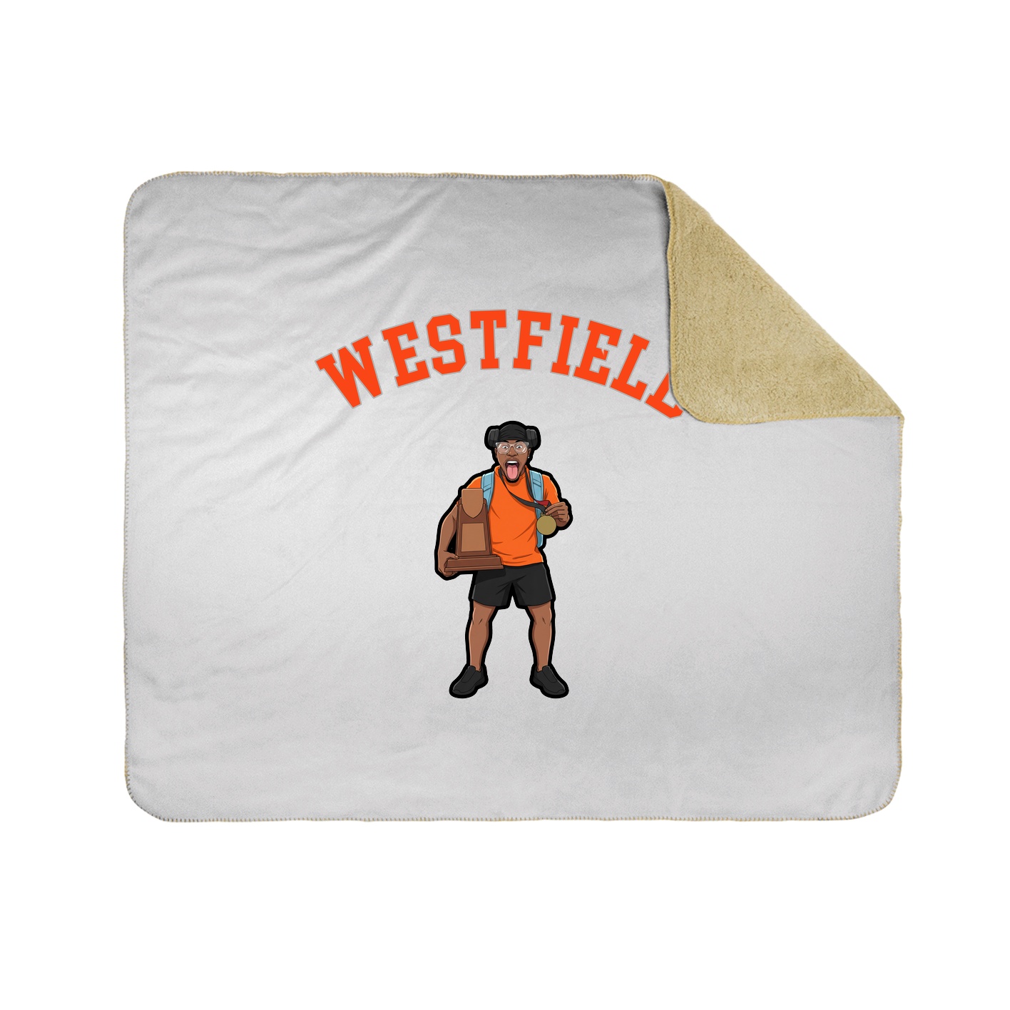 50x60 Sherpa Lined Throw Blanket