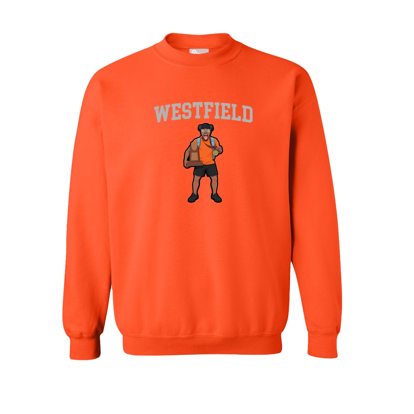 Fleece Crew — Shirsey in Orange